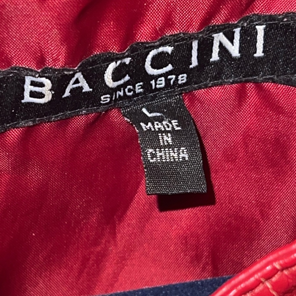 Baccini Vegan Red leather jacket - Picture 9 of 14